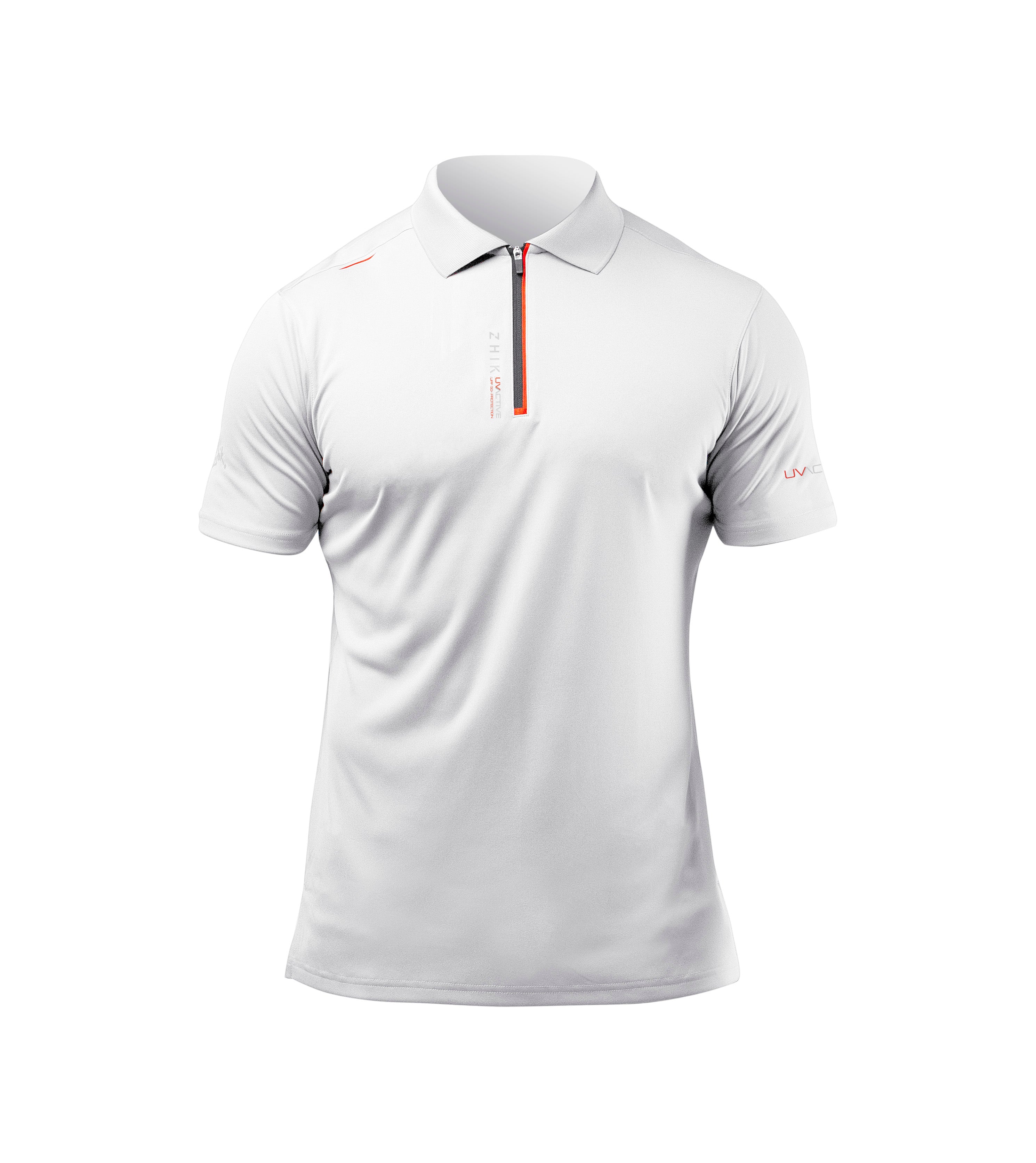 ZHIK UVActive Mens Zip Sport Polo S/S – Tight Lines Distribution